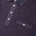 Mens Navy Saharah Geo Collar S/s Polo Shirt 36013 by Ted Baker from Hurleys
