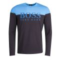 Men Black Athleisure Togn 2 L/s T Shirt 32073 by BOSS from Hurleys
