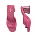 Womens Pink Candy Heart Heel Mules 110876 by Melissa from Hurleys