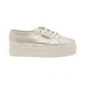 Womens Silver 2790 Lamew Flatform Trainers 7229 by Superga from Hurleys