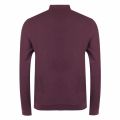 Mens Mahogany Honeycomb Texture L/s Polo Shirt 32042 by Fred Perry from Hurleys