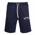 Athleisure Mens Navy/White Headlo Sweat Shorts 74430 by BOSS from Hurleys