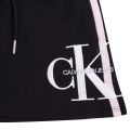 Girls Black Monogram Stripe Sweat Skirt 56102 by Calvin Klein from Hurleys