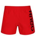 Mens Red Saba Side Logo Swim Shorts 45329 by HUGO from Hurleys