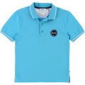 Boys Bright Blue Tipped Logo S/s Polo Shirt 19664 by BOSS from Hurleys