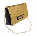Womens Gold Sequin Crossbody Bag 79543 by Love Moschino from Hurleys