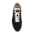 Mens Black/White Marina Del Ray Satin Trainers 98890 by Android Homme from Hurleys