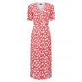 Womens Hibiscus/White Aimee Verona Drape Midi Dress 106369 by French Connection from Hurleys