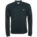 Mens Green Classic Marl Regular Fit L/s Polo Shirt 73141 by Lacoste from Hurleys