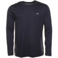 Mens Navy Classic Crew L/s Tee Shirt 73152 by Lacoste from Hurleys
