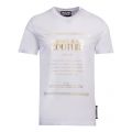 Mens White Foil Couture Logo Slim Fit S/s T Shirt 51251 by Versace Jeans Couture from Hurleys