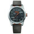 Watches Mens Black Dial Oslo Leather Strap Watch