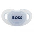 Baby Pale Blue Branded Dummy 106618 by BOSS from Hurleys