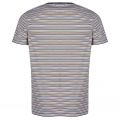 Mens Navy Feeder Stripe S/s T Shirt 26269 by Pretty Green from Hurleys