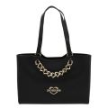 Womens Black Heart Chain Shopper Bag 57896 by Love Moschino from Hurleys