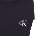 Girls Black Monogram Off Placed Dress 104813 by Calvin Klein from Hurleys