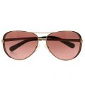 Womens Gold & Dark Chocolate Brown Chelsea Sunglasses 51946 by Michael Kors from Hurleys