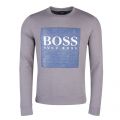 Casual Mens Light Grey Wedford Logo Crew Sweat Top 26358 by BOSS from Hurleys