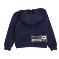 Boys Eclipse Blue Patch Label Hooded Zip Through Sweatshirt 109551 by Dsquared2 from Hurleys