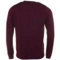 Mens Burgundy Cotton Crew Knitted Jumper 61776 by Lacoste from Hurleys