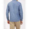 Mens Storm Blue Linen L/s Shirt 10792 by Lyle & Scott from Hurleys