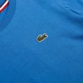 Boys Ibiza Blue Branded S/s T Shirt 85286 by Lacoste from Hurleys