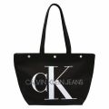 Womens Black Canvas Monogram Tote Bag 39000 by Calvin Klein from Hurleys