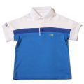 Boys Victorian & Royal Colour Block S/s Polo Shirt 29445 by Lacoste from Hurleys