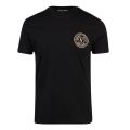 Mens Black/Gold Logo Emblem S/s T Shirt 110697 by Versace Jeans Couture from Hurleys
