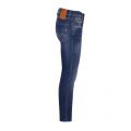 Mens Medium Blue Anbass Hyperflex Re-Used Slim Fit Jeans