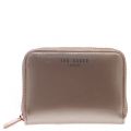 Womens Rose Gold Omarion Patent Small Zip Around Purse 23122 by Ted Baker from Hurleys