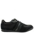Athleisure Mens Black Akeen Trainers