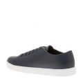 Mens Navy Embossed Logo Trainers 29208 by Emporio Armani from Hurleys