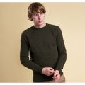 Heritage Mens Olive Rydal Crew Knit Jumper 11945 by Barbour from Hurleys