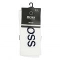 Mens White QS Bold Logo Sport Socks 76592 by BOSS from Hurleys