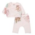 Baby Pale Pink Animal Tracksuit 95952 by Kenzo from Hurleys