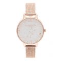 Womens Rose Gold Celestial Boucle Mesh Watch 59457 by Olivia Burton from Hurleys