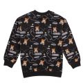 Boys Black Gaming Toy Print Sweat Top 76477 by Moschino from Hurleys