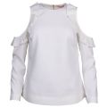 Womens Ivory Steffe Cold Shoulder Top 18373 by Ted Baker from Hurleys