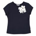 Girls Navy Daisy Detail S/s T Shirt 36548 by Marc Jacobs from Hurleys