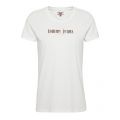 Womens Classic White Metallic Logo S/s T Shirt 43608 by Tommy Jeans from Hurleys