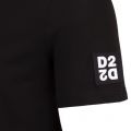 Mens Black Square Arm Logo S/s T Shirt 59209 by Dsquared2 from Hurleys