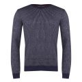 Mens Navy Jinxi Stripe Crew Knit 29298 by Ted Baker from Hurleys