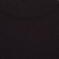 Womens Black Viril Crew Neck Knitted Top