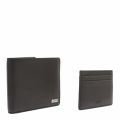 Mens Black Leather Wallet & Card Case Gift Set 34300 by BOSS from Hurleys