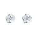 Womens Silver/Crystal Pelipa Polished Flower Studs 93508 by Ted Baker from Hurleys