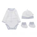 Baby White & Pale Blue 3 Piece Set 28314 by BOSS from Hurleys