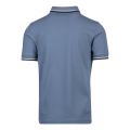 Mens Blue/Snow/Black Twin Tipped S/s Polo Shirt 104746 by Fred Perry from Hurleys