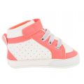 Baby Pink & White Perforated Trainers