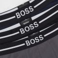 Mens Black/Navy/Grey Trunk 3 Pack 104209 by BOSS from Hurleys